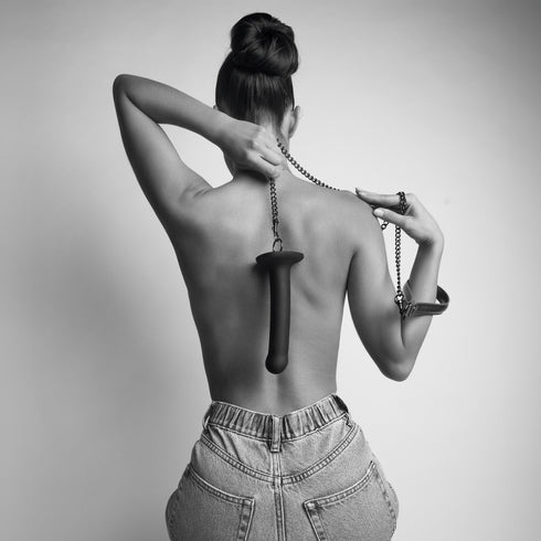 Bondage-Leine & Dildo-Ring-Set