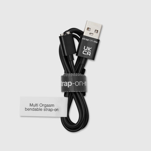 Magnetisches USB-Ladegerät - Vibrierender Strap-On Multi Orgasm