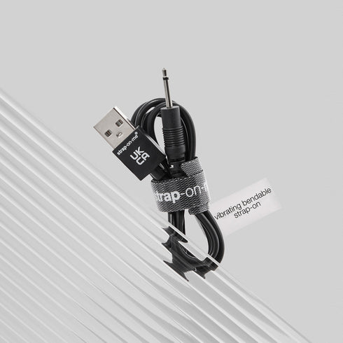 USB-Ladegerät - Vibrierender Strap-On