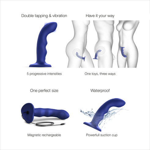 Tapping Dildo Wave färben Blau