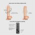 Rotierender & vibrationsfähiger realistischer Dildo - Ferngesteuert - Vanilla - strap-on-me®