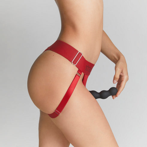 Unique Lingerie Harness färben Rot