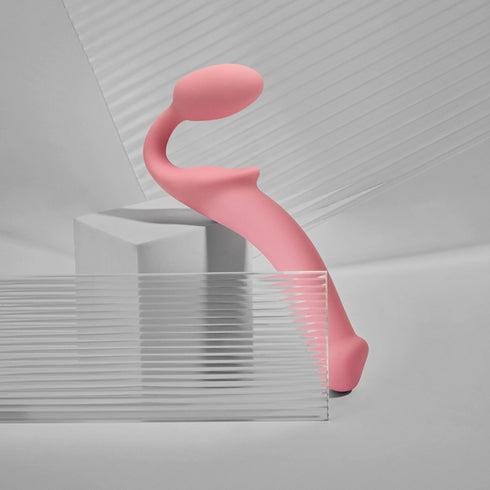 Klassischer Strap-On - Wiederaufladbare Fernbedienung - Rosa