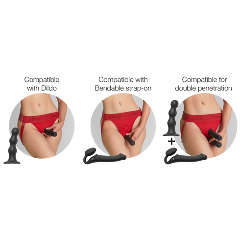 Unique Lingerie Harness färben Rot