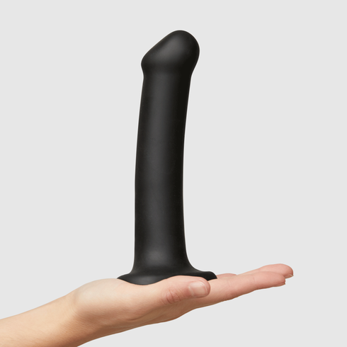 Dildo mit doppelter Dichte Bendable färben Schwarz