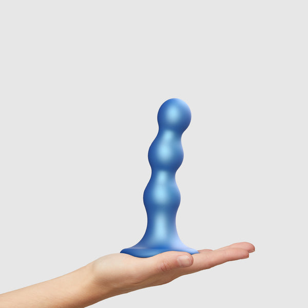 Dildo-Plug Balls färben Blau