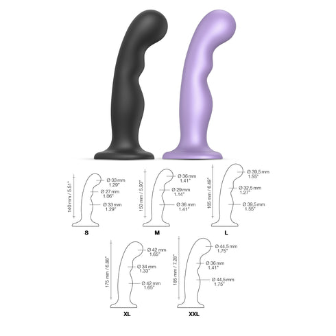 Dildo-Plug P&G-Punkt färben Hellviolett Metallic