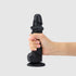 Realistischer Sliding Skin Dildo färben Schwarz