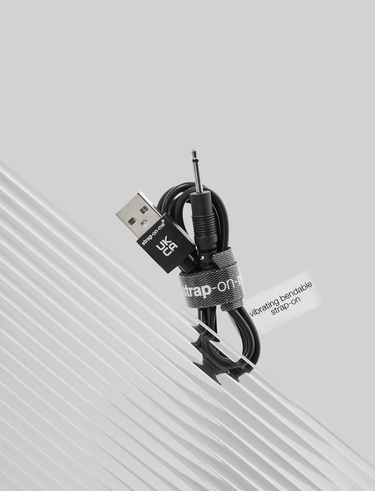 Strap-on-Me USB charger for 3-motor vibrating devices with rechargeable compatibility