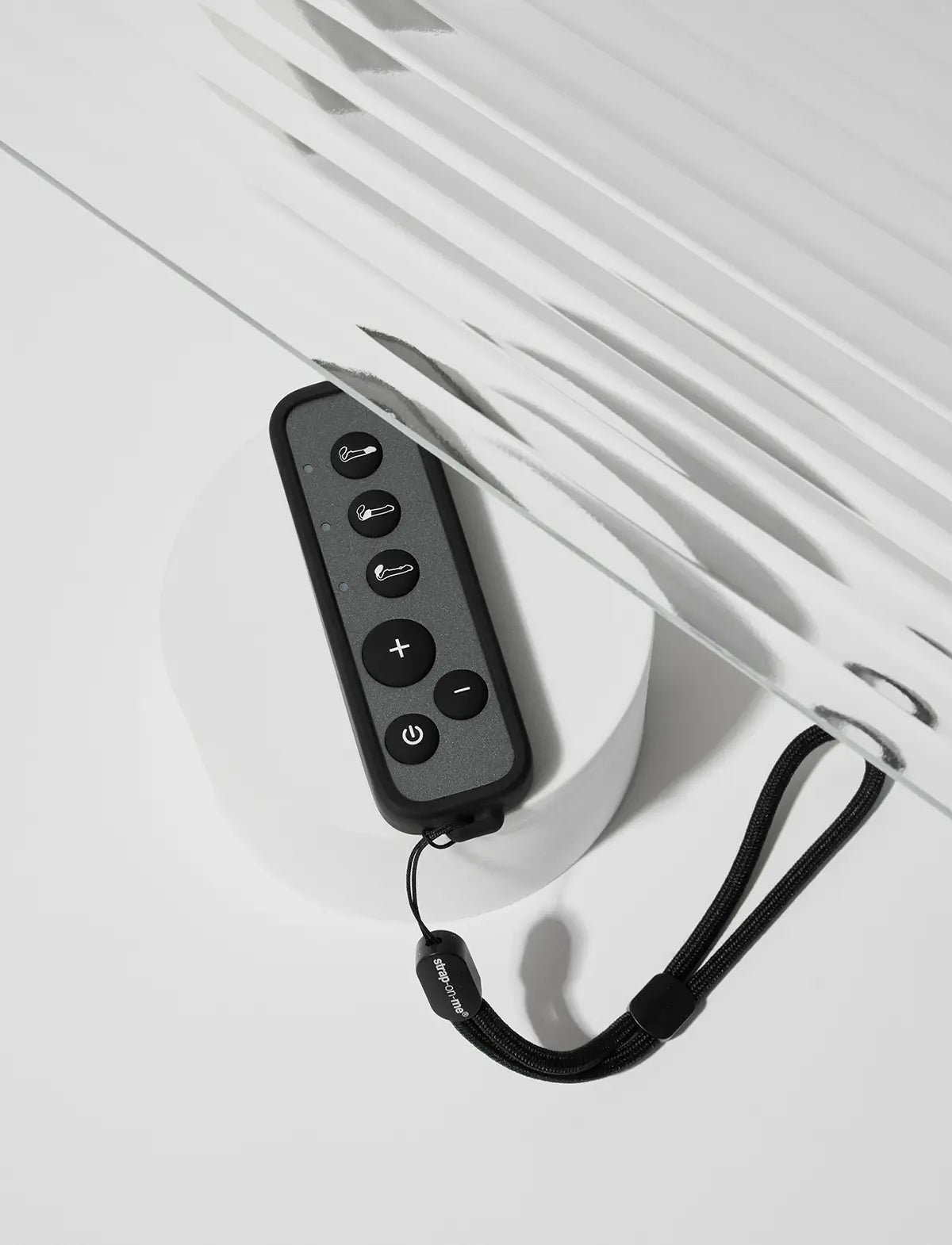Strap-on-Me remote attachment for secure fastening and convenient use