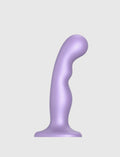 Hybrid dildo collection Strap-on-Me Point P and G anal plug in metallic lilac with ergonomic design for targeted stimulation and comfortable use