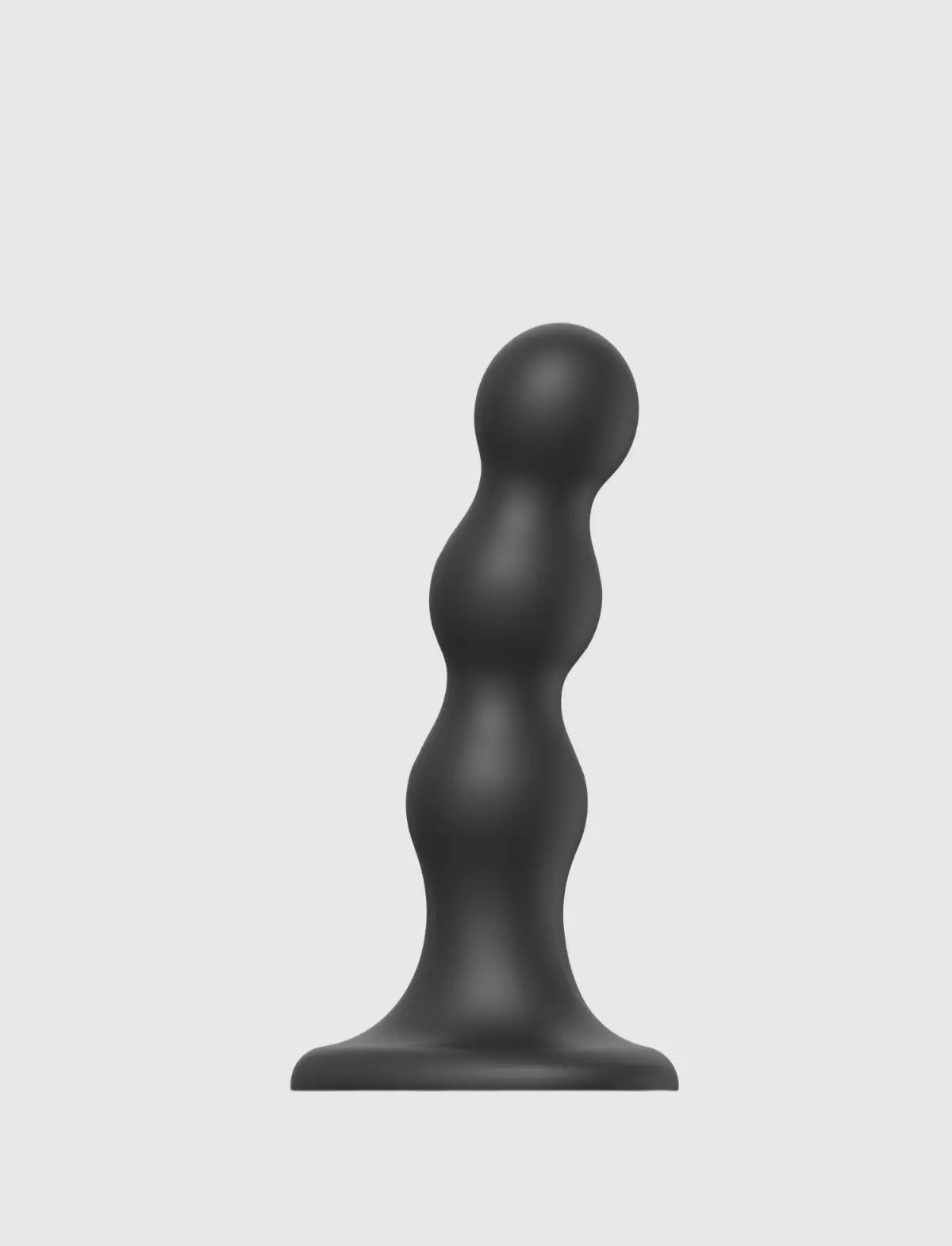 Hybrid dildo collection Strap-on-Me plug balls in black with ergonomic design for comfortable use and gradual stimulation