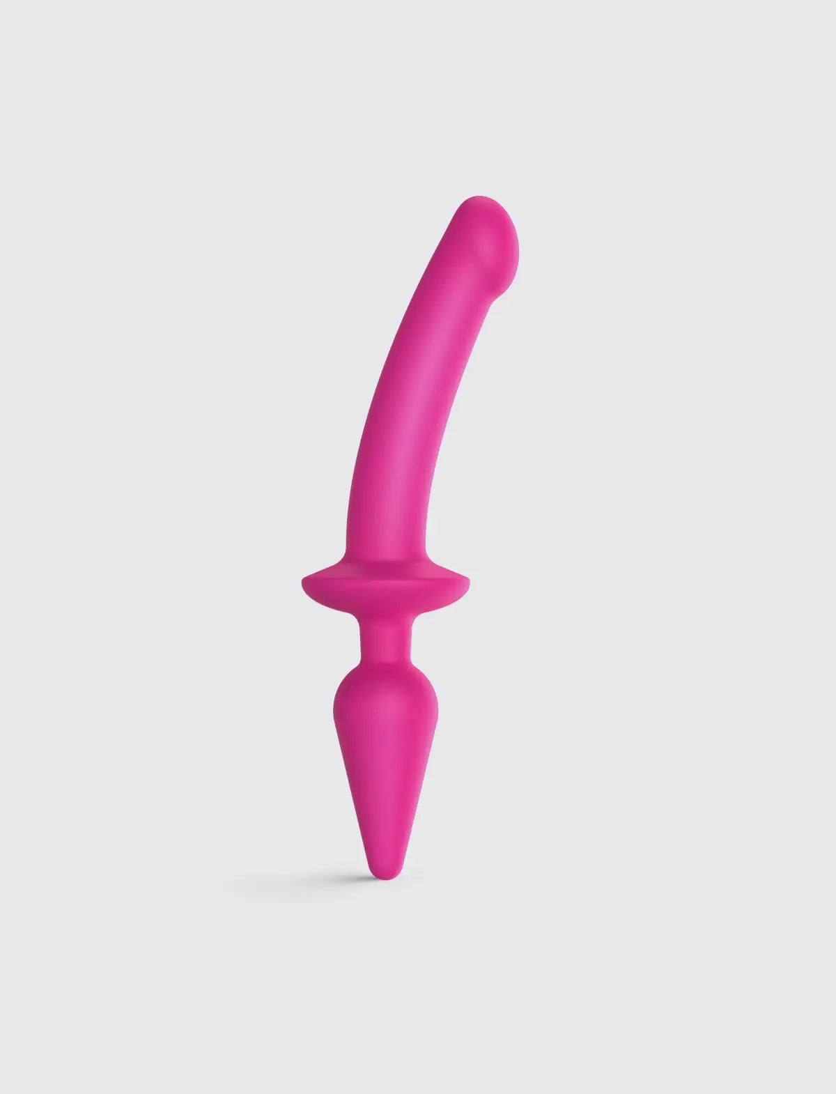 Hybrid plug-in dildo Strap-on-Me fuchsia with modular design and realistic texture