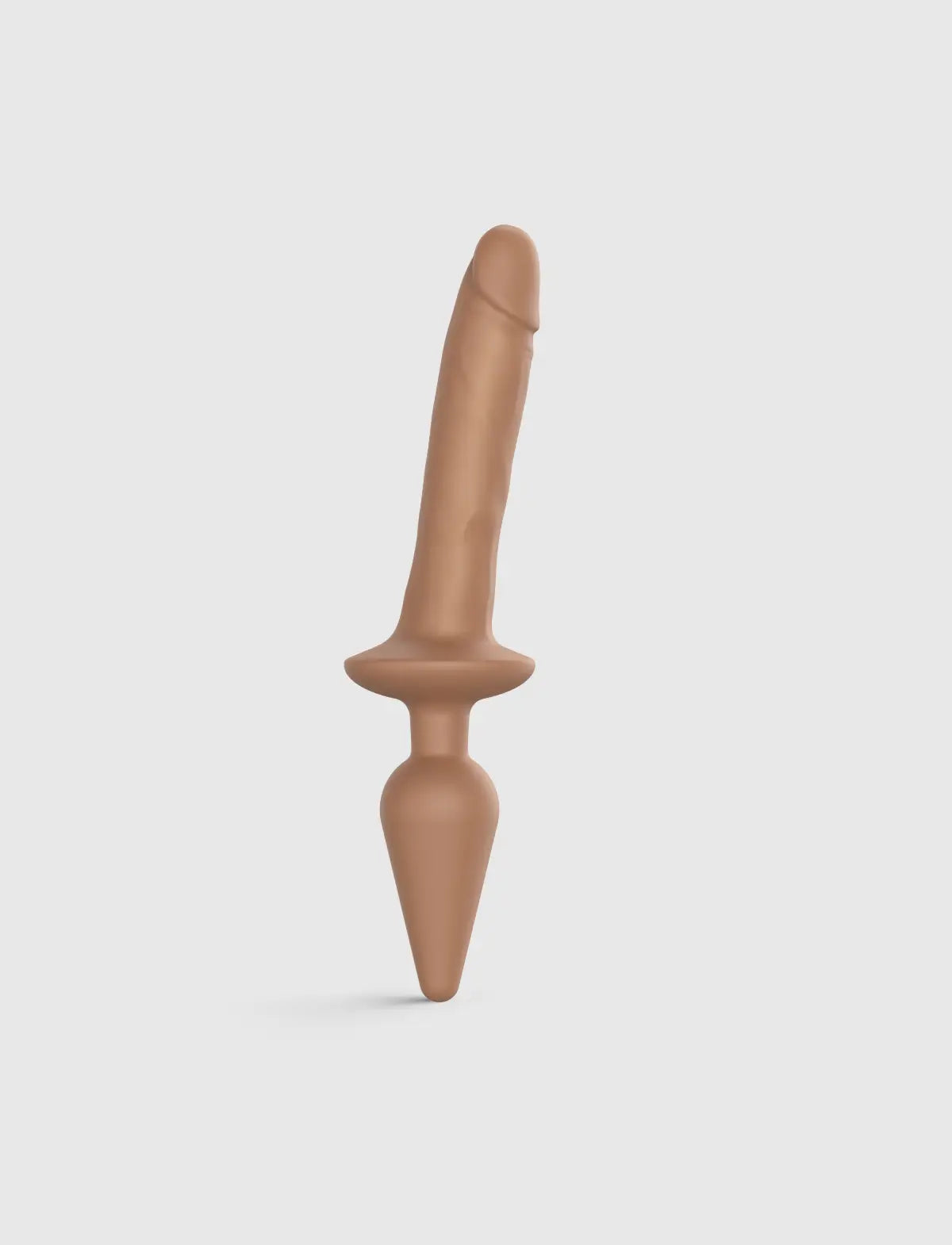 Hybrid realistic dildo Strap-on-Me vanilla with modular design and lifelike texture