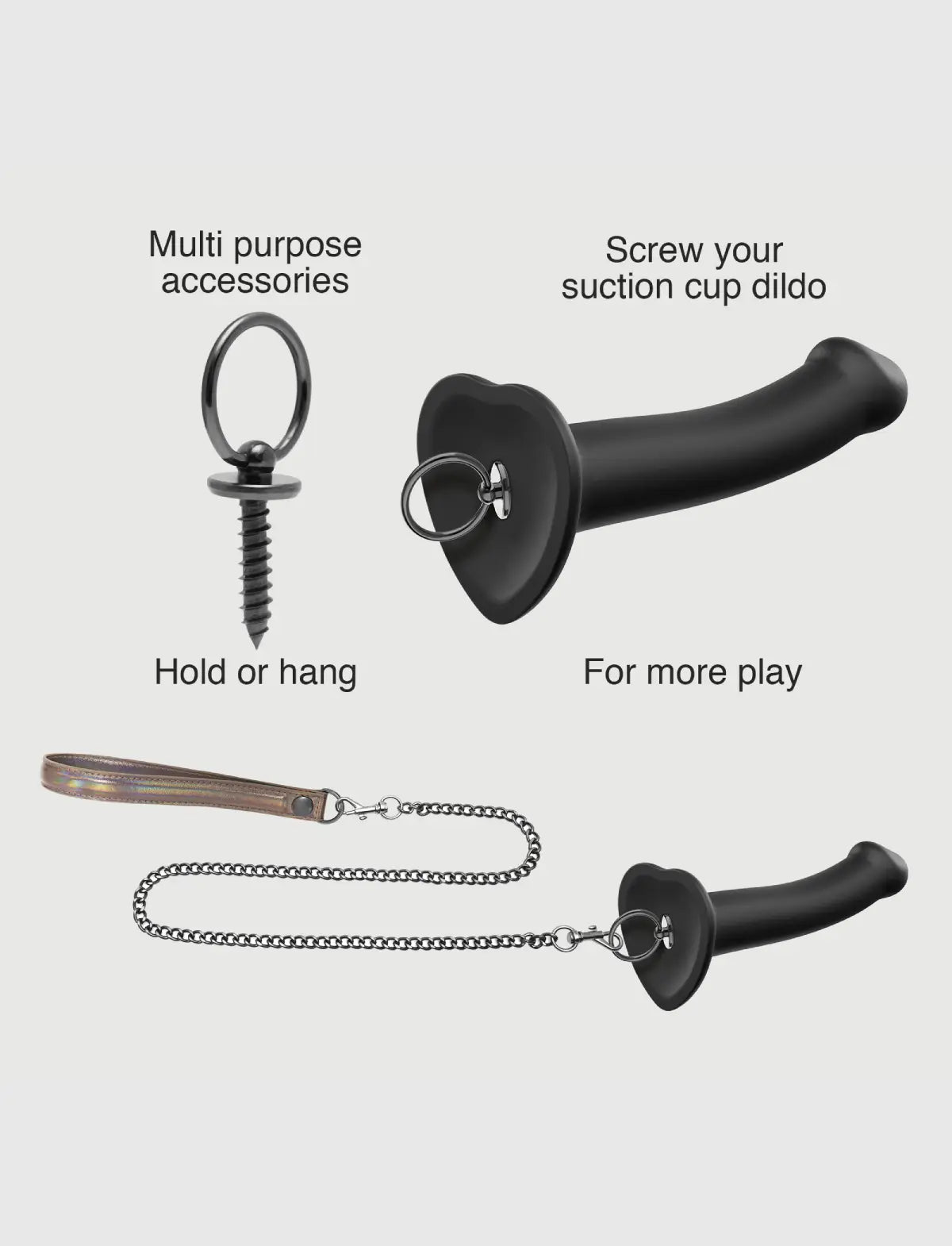 Strap-on-Me dildo ring for secure fit and comfortable use