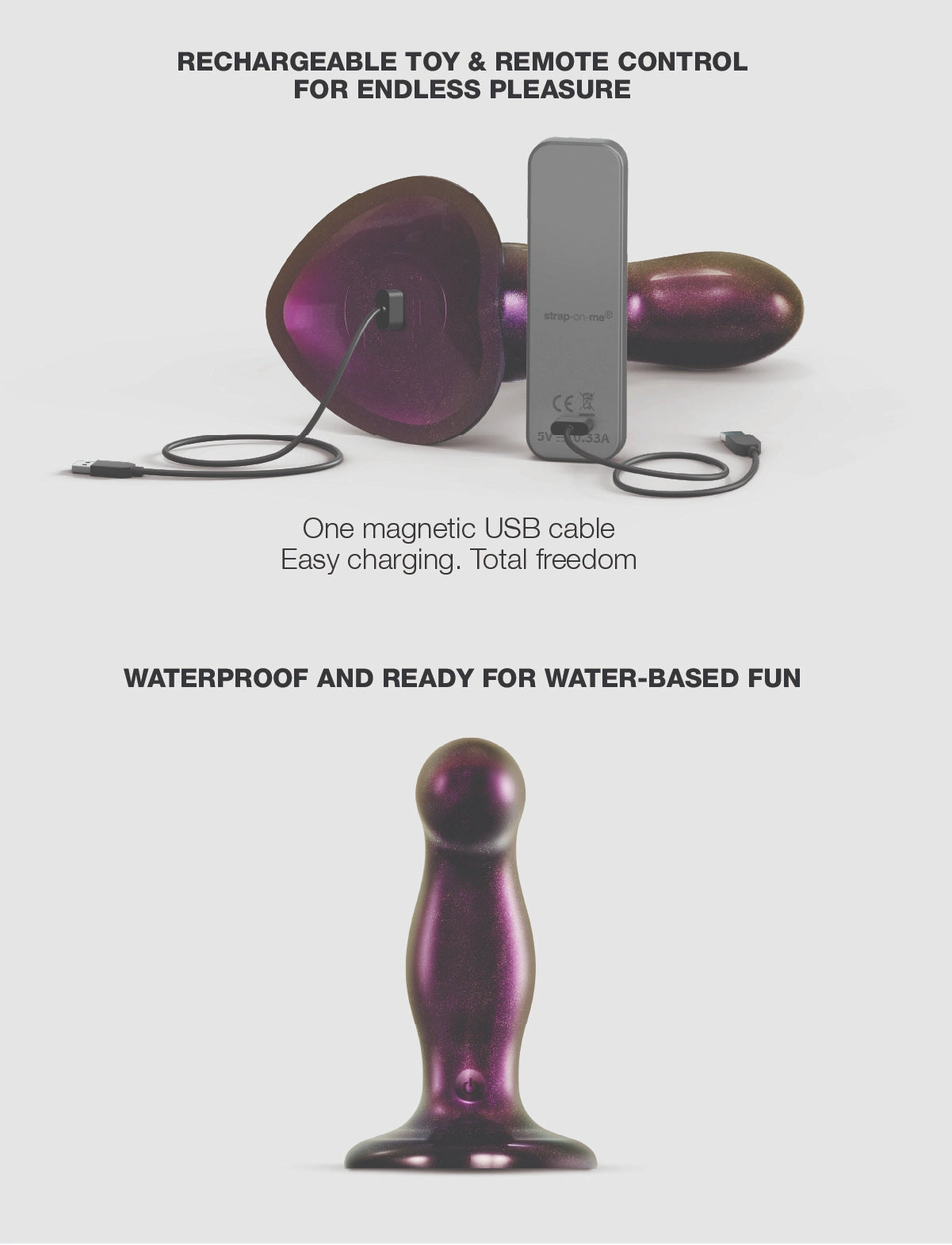 Fingering & Vibrating Dildo - Strap-on-me®