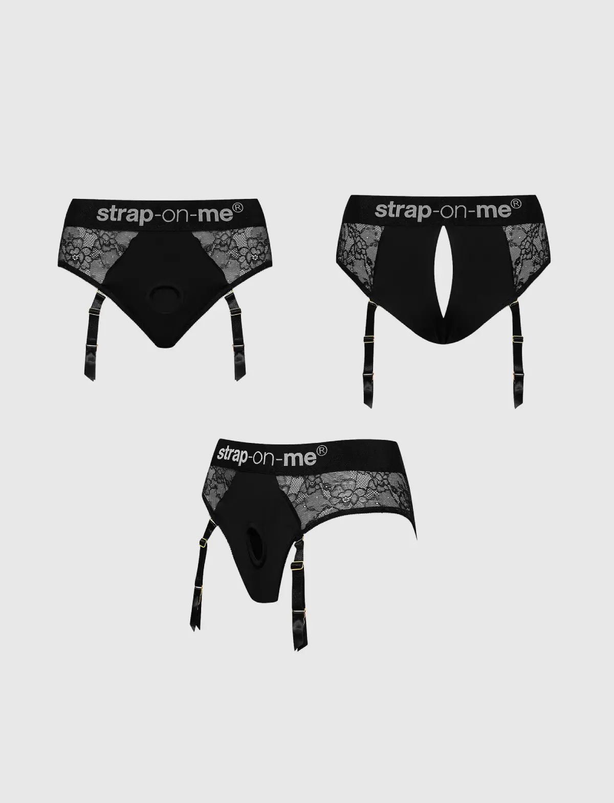 Diva lingerie harness Strap-on-Me black adjustable fit elegant design