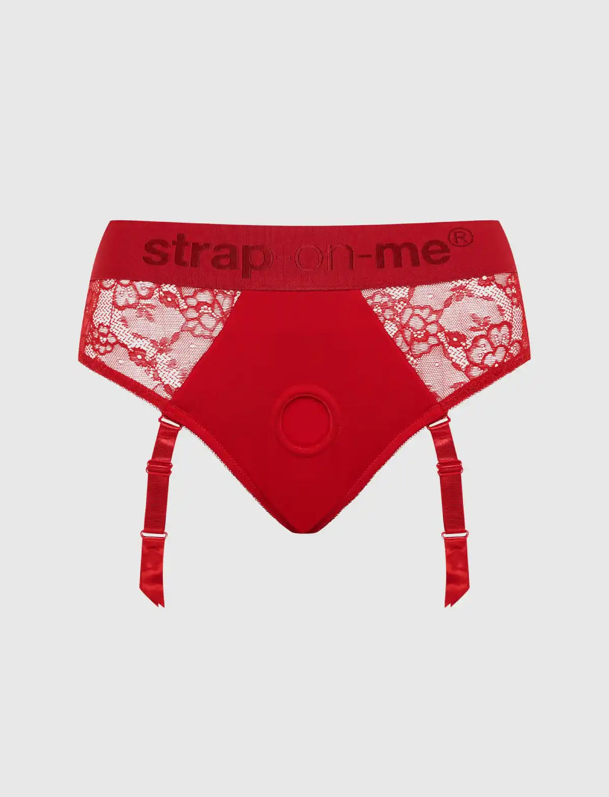 Diva lingerie harness Strap-on-Me red adjustable fit elegant design