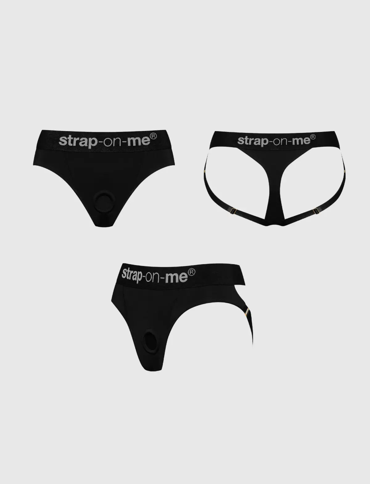 Heroine lingerie harness Strap-on-Me black adjustable fit bold elegant design