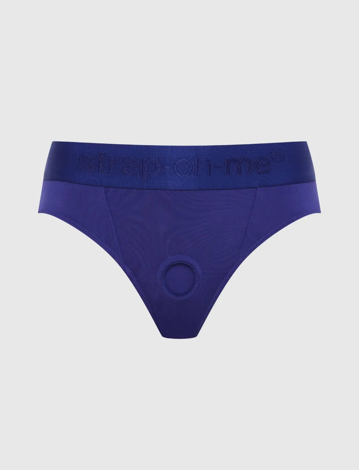 Heroine lingerie harness Strap-on-Me blue adjustable fit bold elegant design