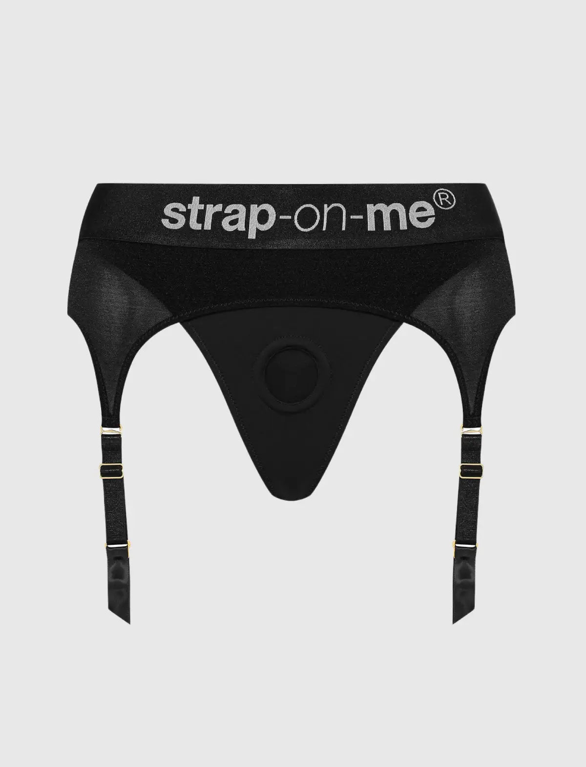 Rebel lingerie harness Strap-on-Me black adjustable fit edgy stylish design