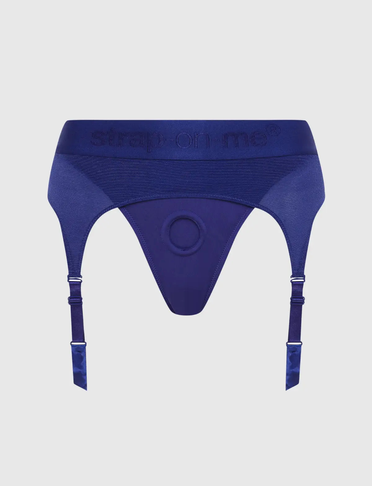 Rebel lingerie harness Strap-on-Me blue adjustable fit edgy stylish design
