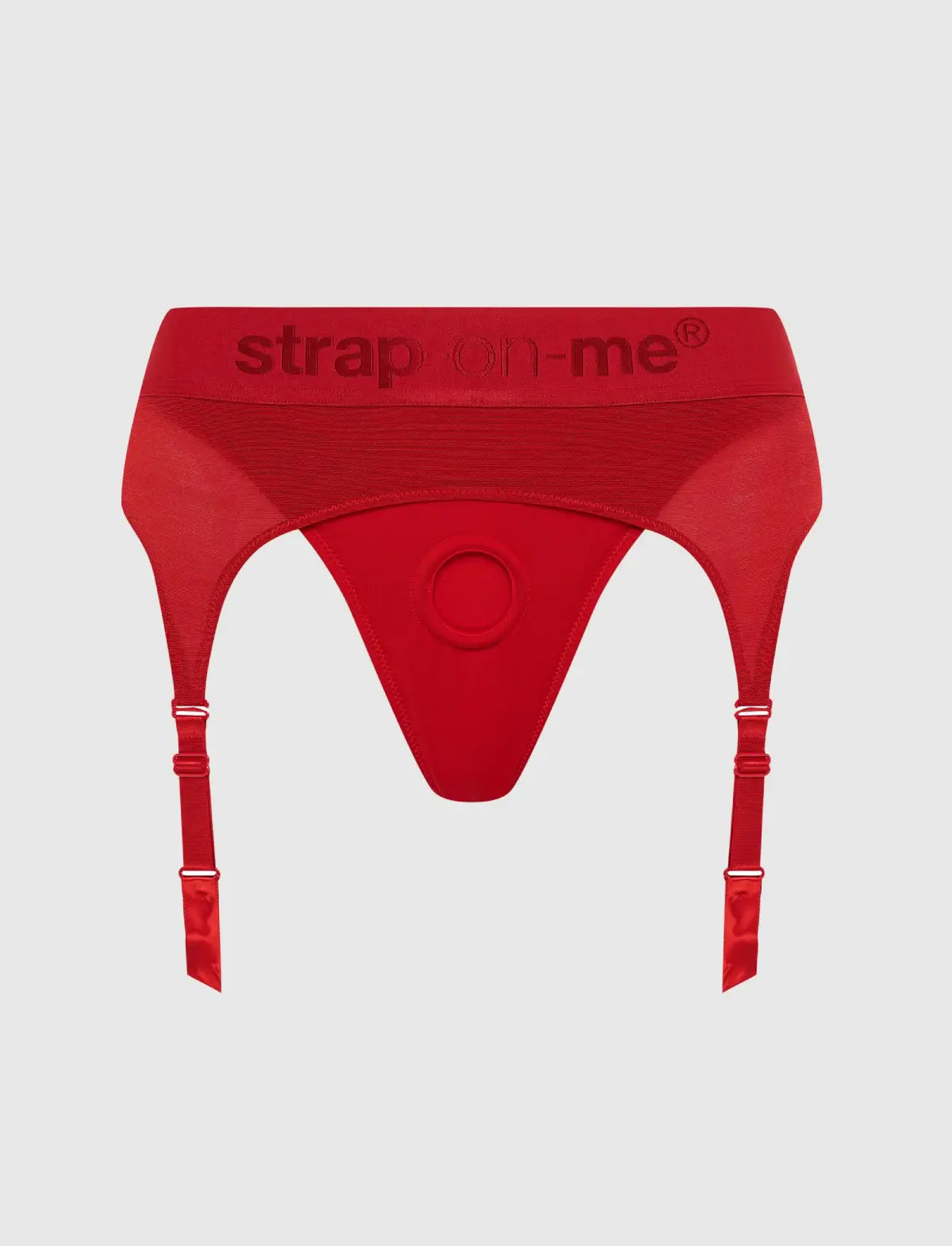 Rebel lingerie harness Strap-on-Me red adjustable fit edgy stylish design