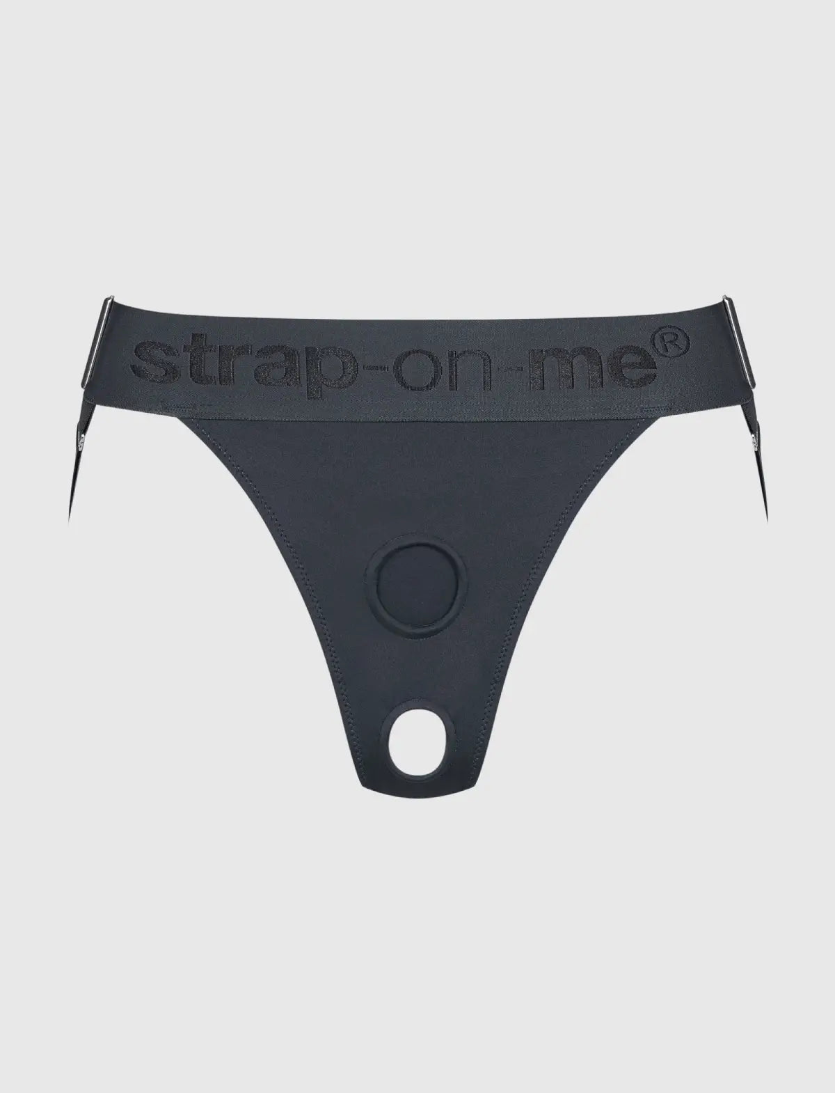 Unique lingerie harness Strap-on-Me grey adjustable fit minimalist design
