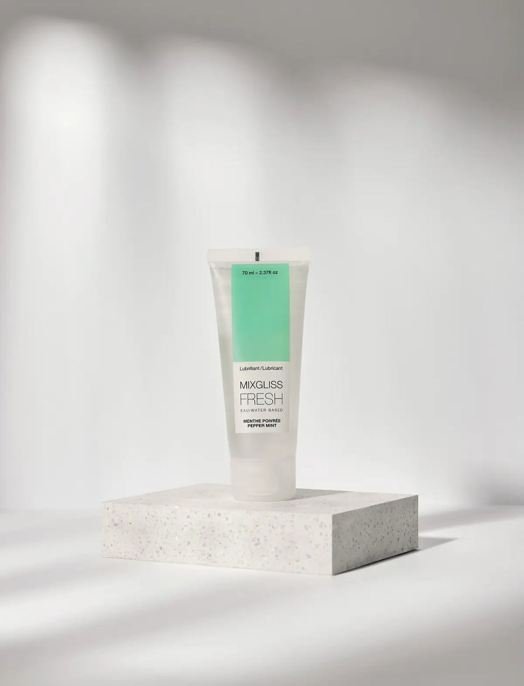 Mixgliss Natural lubricant Strap-on-Me for smooth and comfortable use with pepper mint formula