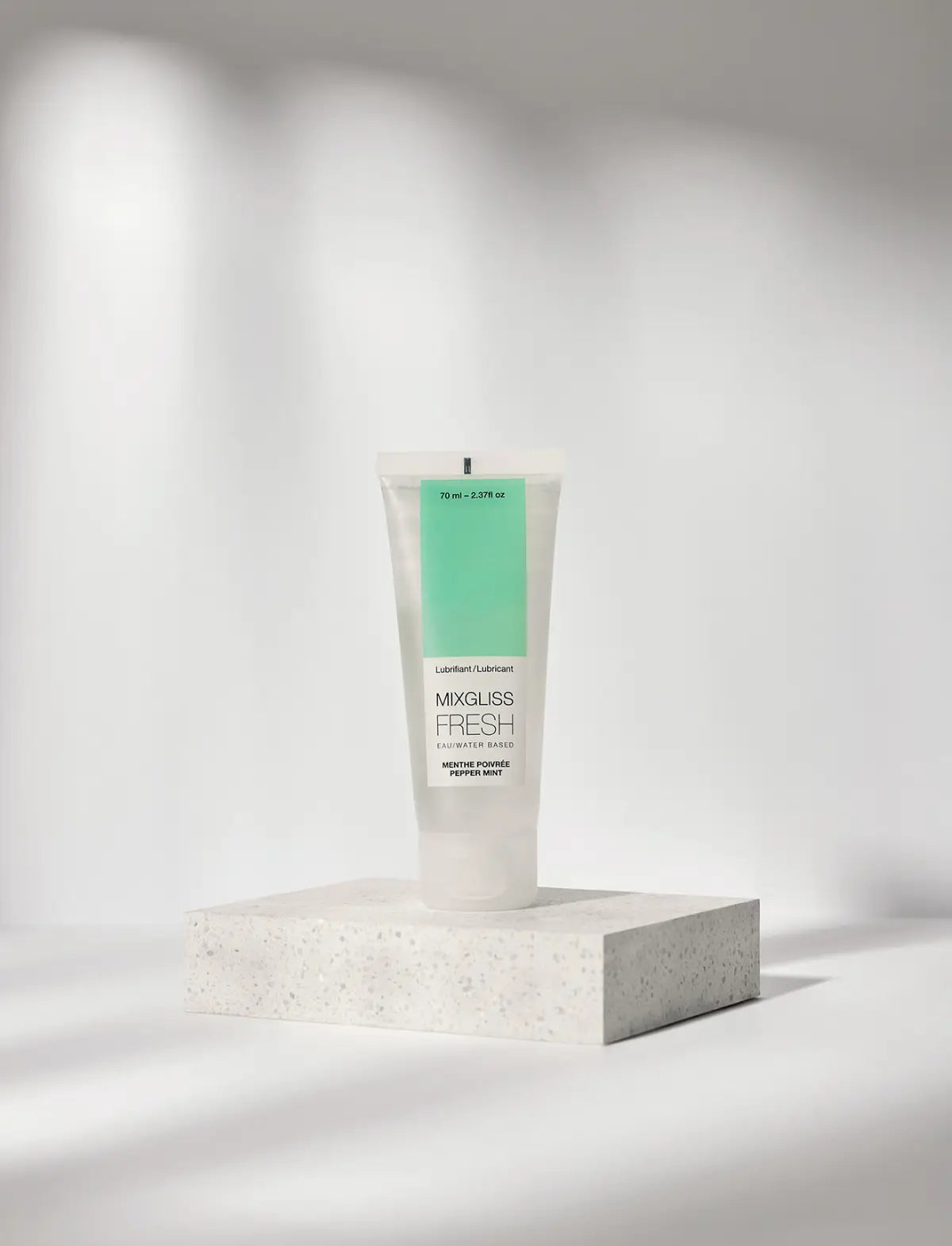 Mixgliss Natural lubricant Strap-on-Me for smooth and comfortable use with pepper mint formula