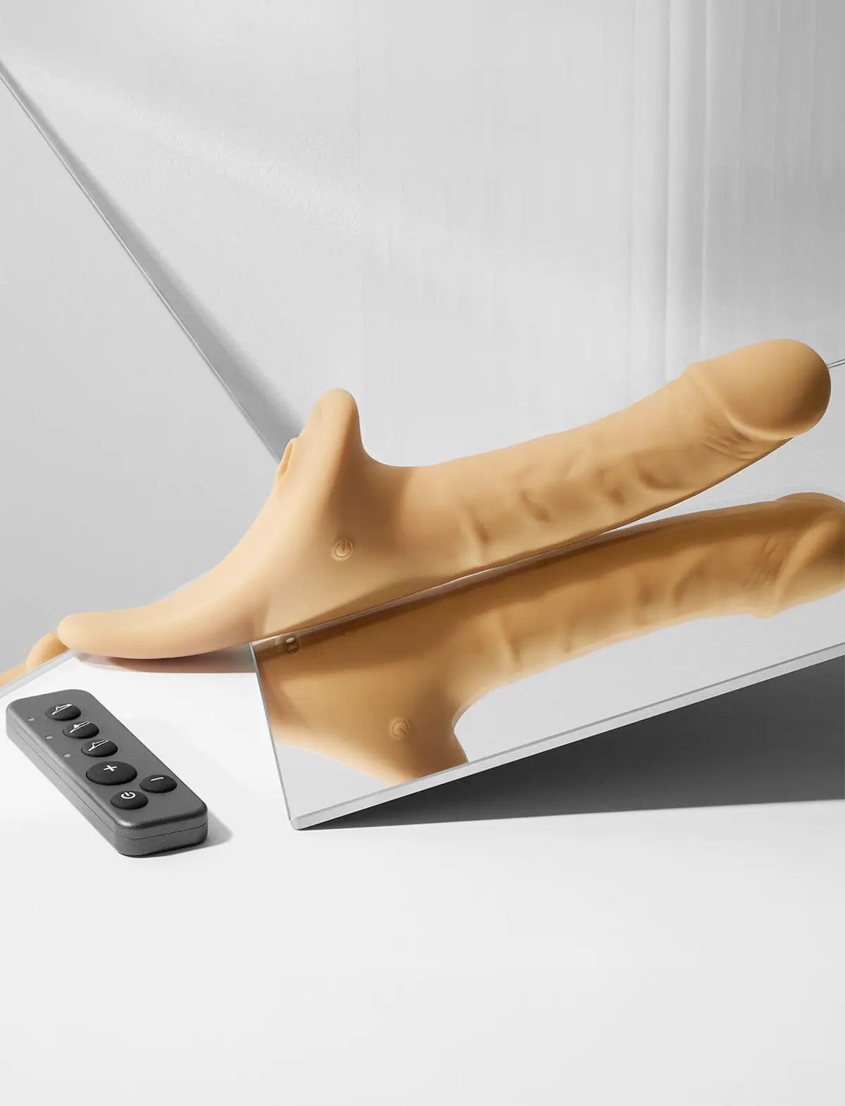 Multi-orgasm realistic dildo Strap-on-Me in vanilla with lifelike texture and ergonomic design for versatile and comfortable use