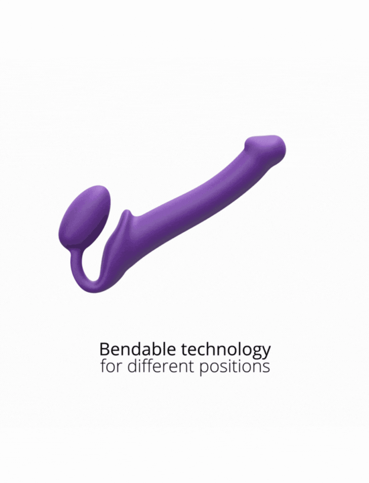 Non-vibrating classic Strap-on-Me strap-on original version in violet with ergonomic design for comfortable and secure wear