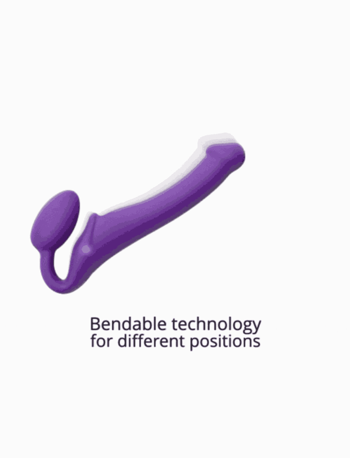 Rechargeable remote-controlled vibrating Strap-on-Me with 3 motors in lila, designed for powerful performance and customizable vibration modes